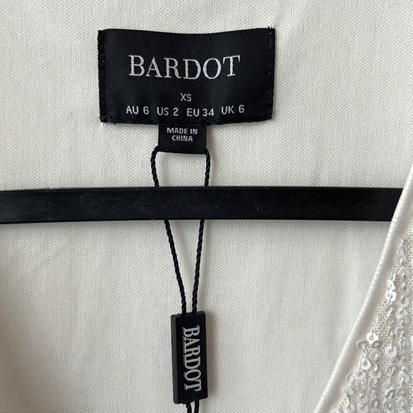 NWT BARDOT MINI SEQUINED BODYSUIT - Picture 4 of 8
